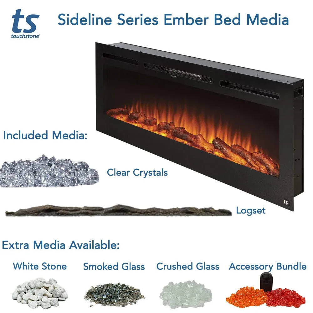 The Sideline 40 Inch Recessed Smart Electric Fireplace 80027