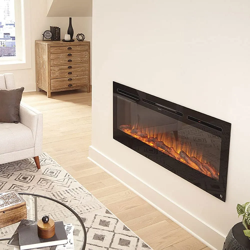 The Sideline 45 Inch Recessed Smart Electric Fireplace 80025