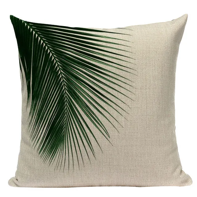 Tropical Leaves Pillow Cases