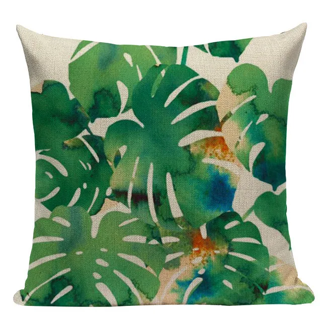 Tropical Leaves Pillow Cases