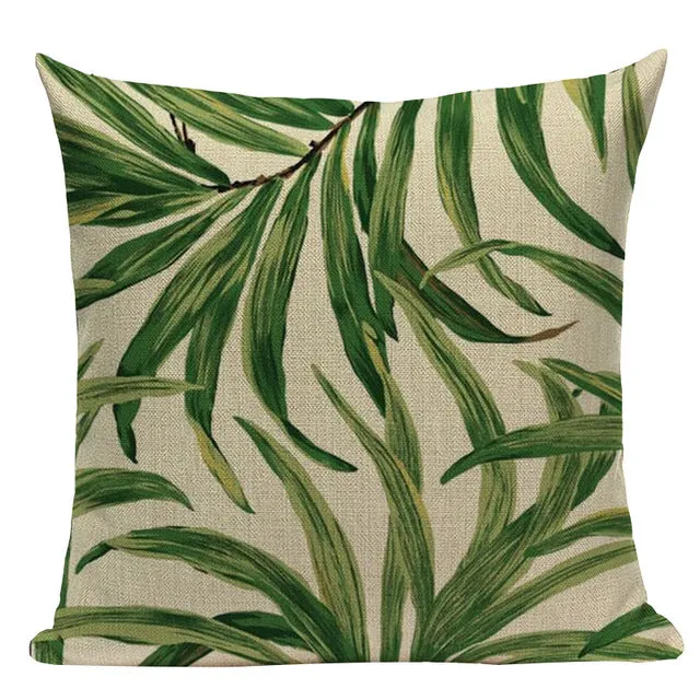 Tropical Leaves Pillow Cases