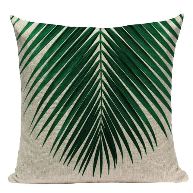 Tropical Leaves Pillow Cases