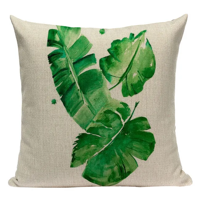 Tropical Leaves Pillow Cases