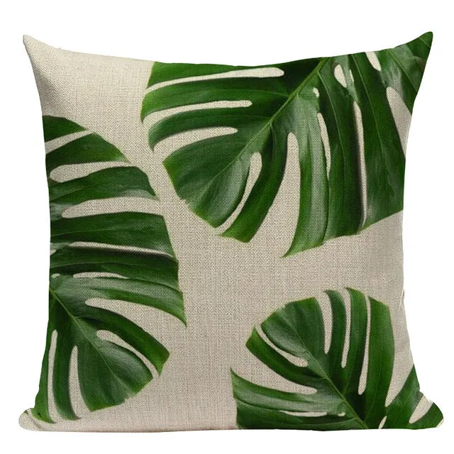 Tropical Leaves Pillow Cases