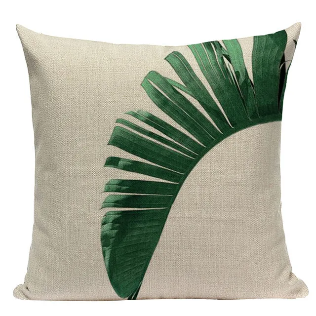 Tropical Leaves Pillow Cases