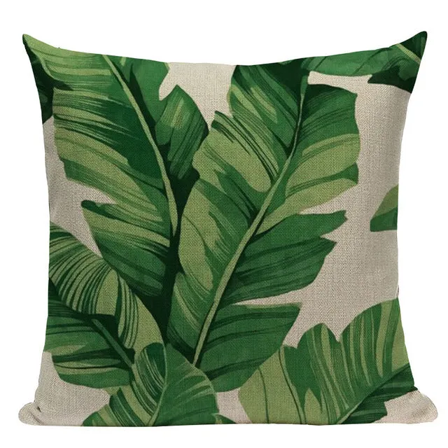 Tropical Leaves Pillow Cases