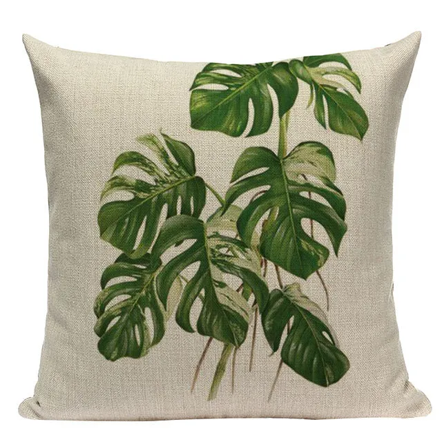 Tropical Leaves Pillow Cases