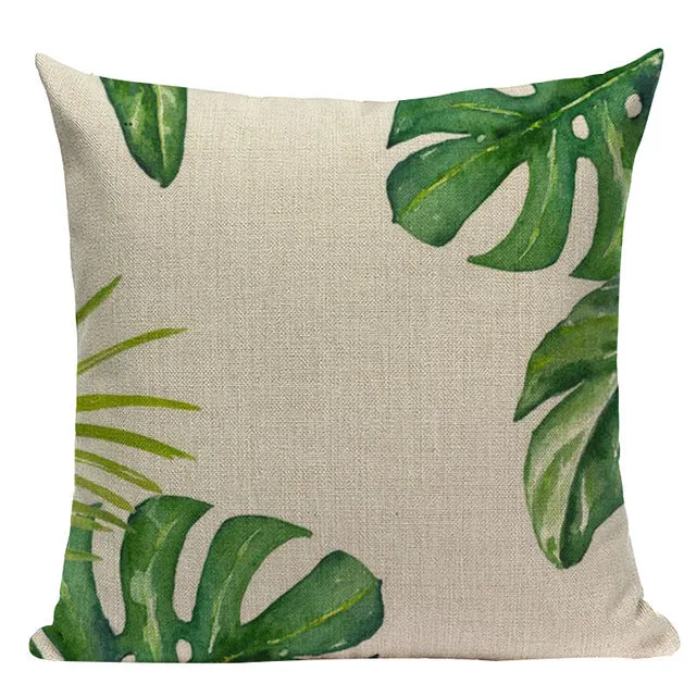 Tropical Leaves Pillow Cases