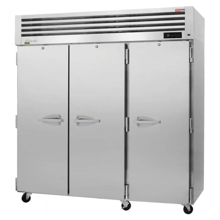 Turbo air PRO-77R-N(-AR)(-AL), 3 Solid Doors Top Mount Refrigerator