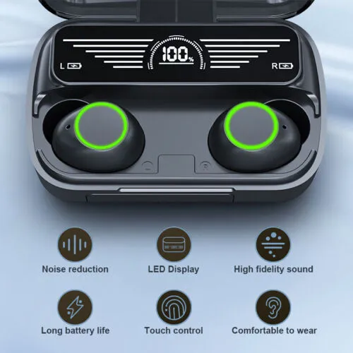 TWS Bluetooth 5.3 Wireless Earbuds with Charging