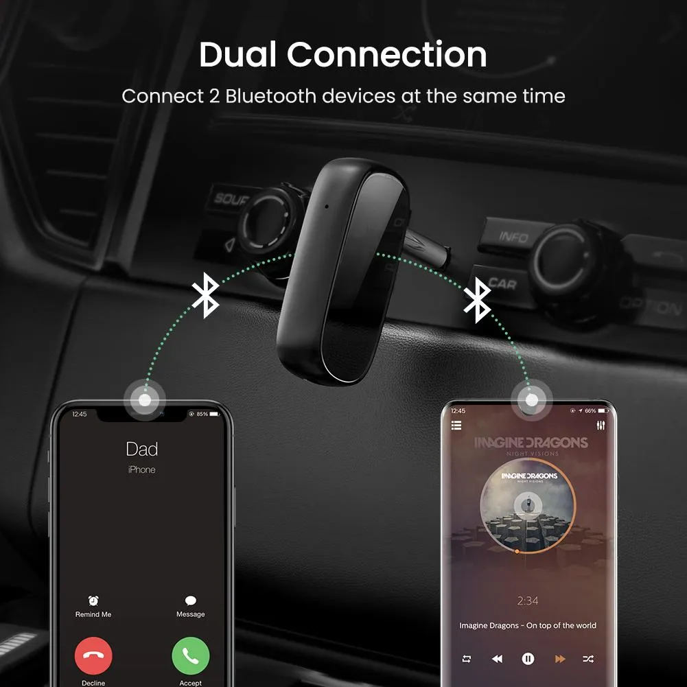 UGREEN Bluetooth 5.1 Aux Car Adapter