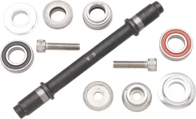 Ultra New Hub Axle Kit for 120mm Rear Fix/Fix Silver