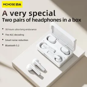 Wireless Earbuds with Dual Pairing