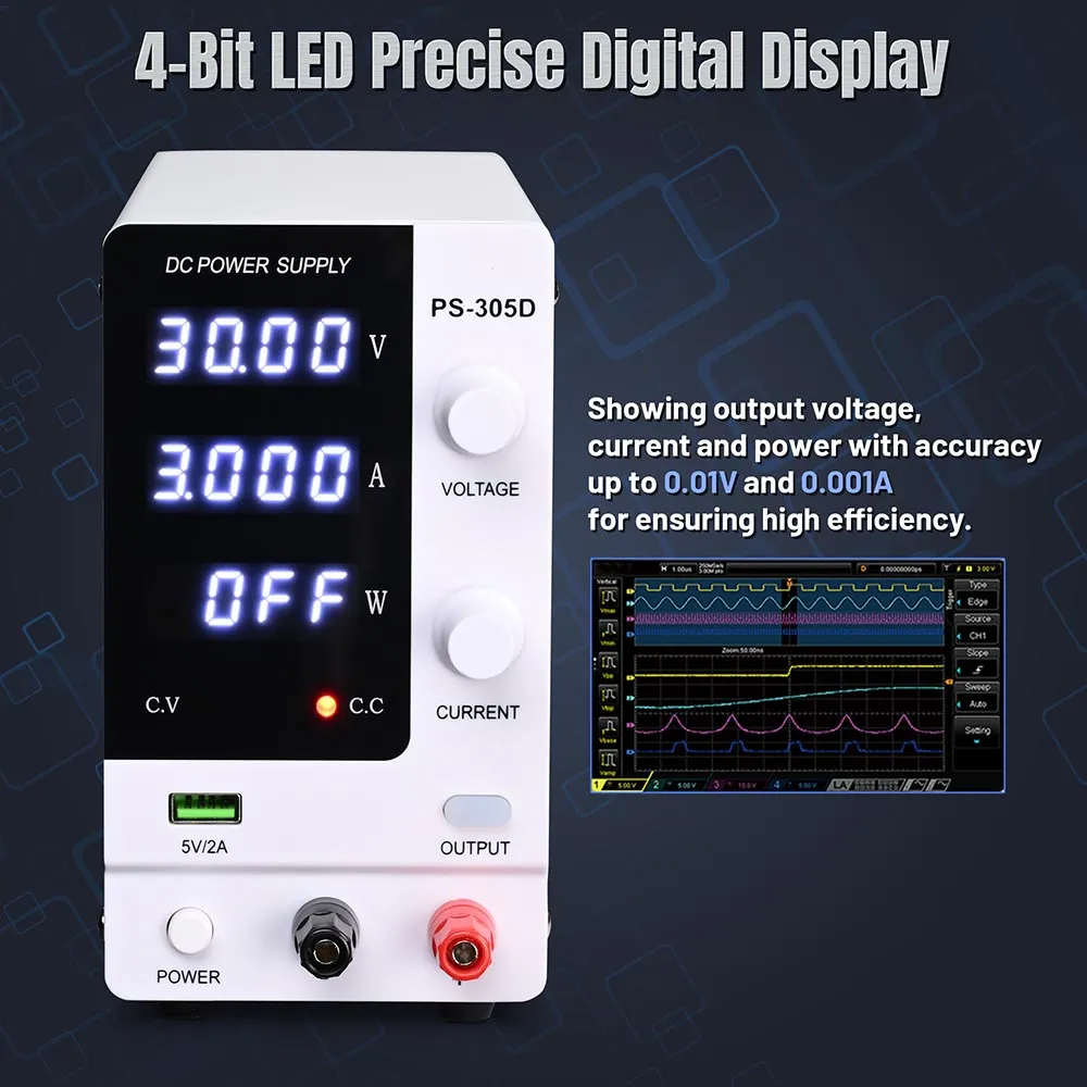 Yescom 30v 5A Power Supply DC Converter Precision Variable Voltage