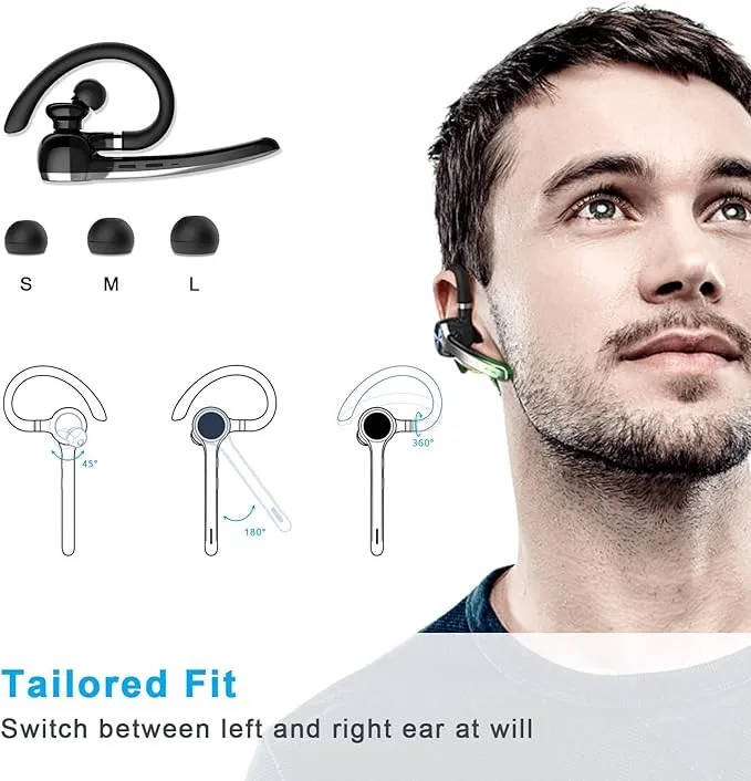 ZLOS Noise-Canceling Bluetooth Headset with Charging Case